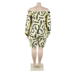 Sexy Casual Print Off Shoulder Plus Size Jumpsuit -Plus Size Dresses Shop f4aa9047ff709f9d