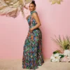 Women Printed Wide Leg Jumpsuit -Plus Size Dresses Shop f5a82c4ddbf7d2ba