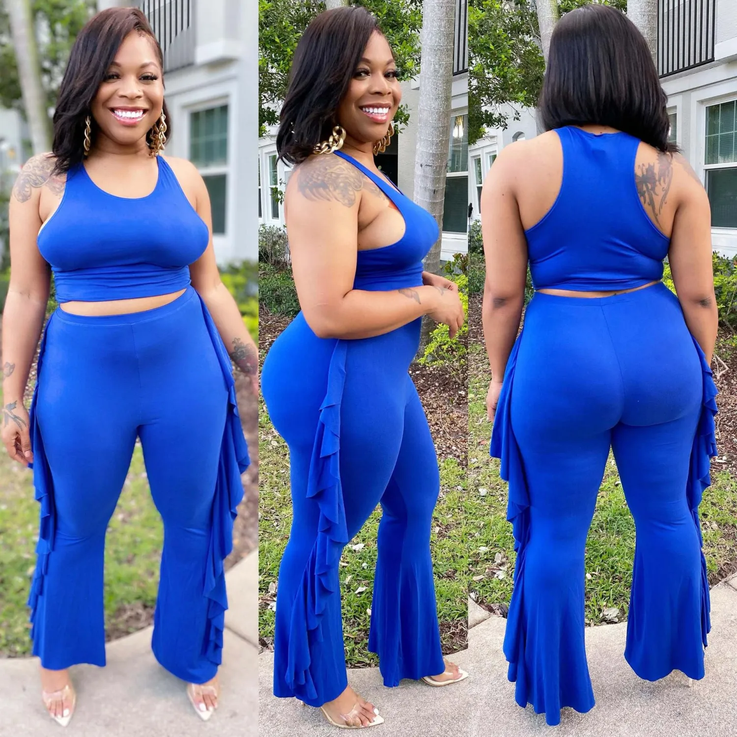 Fashion Women's Clothing Solid Color Tank Top Trousers Two-Piece Set 18 Fashion Women's Clothing Solid Color Tank Top Trousers Two-Piece Set - Image 16