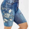 Plus Size Women Print Basic Short Cycling Shorts -Plus Size Dresses Shop f8922808210218c1