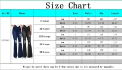 Trendy Slim Wide Leg Ripped Plus Size Bell Bottom Denim Pants -Plus Size Dresses Shop f8c29d46e1bba1ae