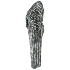 Plus Size Women Lace-Up Half-Sleeve Jumpsuit -Plus Size Dresses Shop fbb5705350ea2cad