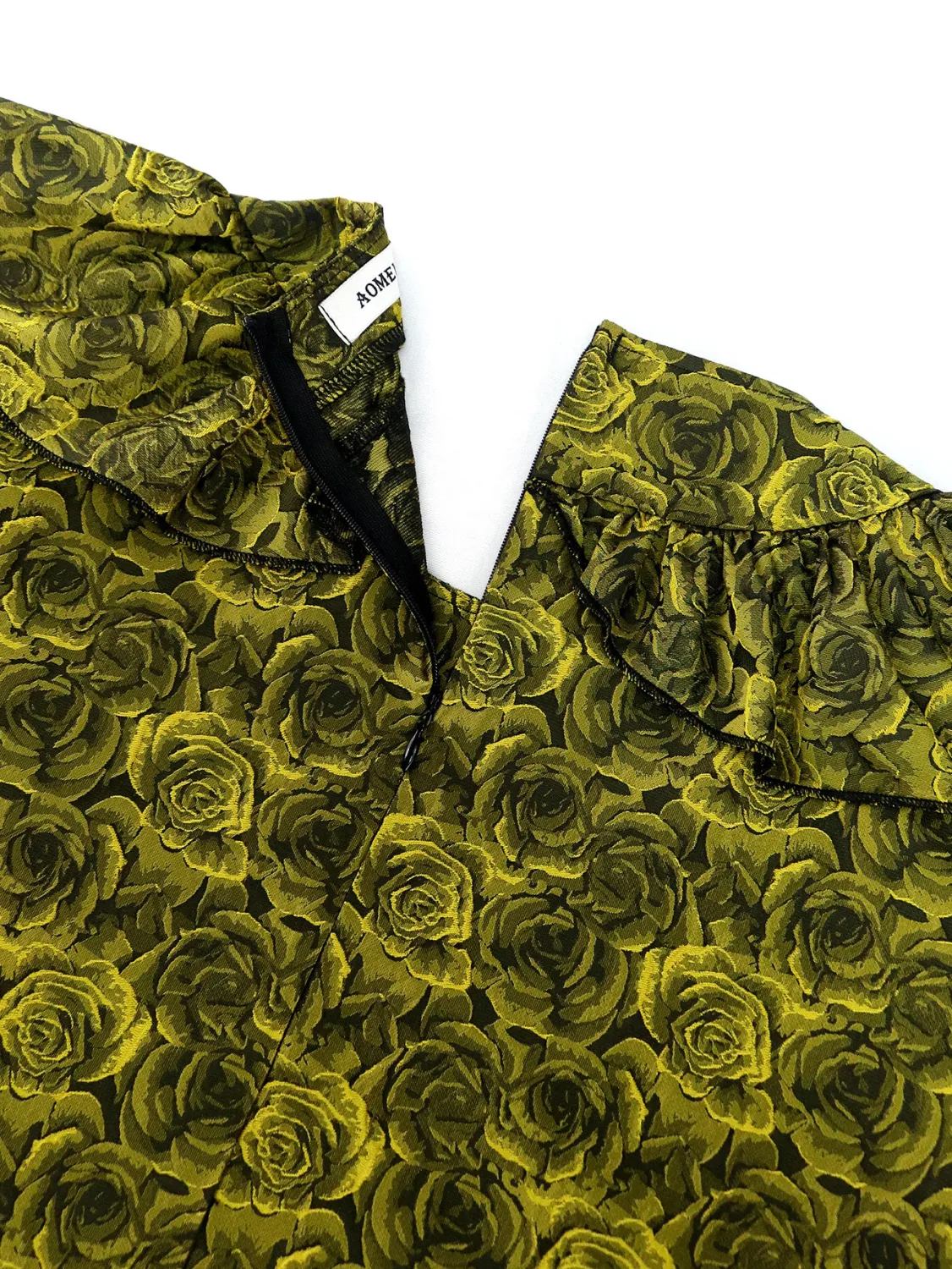 Printed Loose Plus Size Ruffle Edge Women's Dress 16 Printed Loose Plus Size Ruffle Edge Women's Dress - Image 14