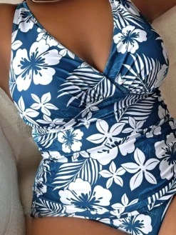 Plus Size Printing One-Piece Swimsuit -Plus Size Dresses Shop ff46967a4a00e002