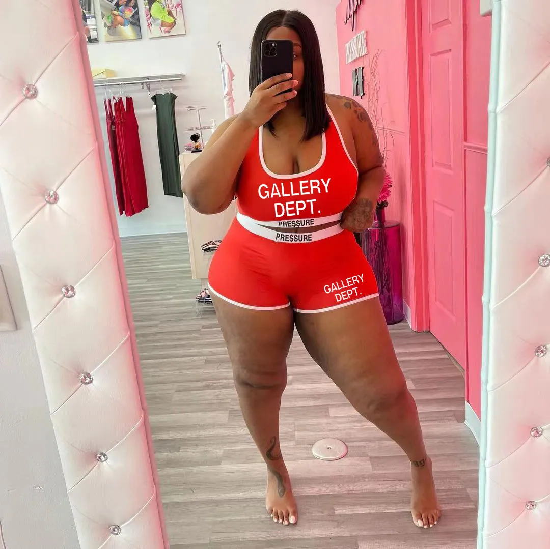 Women's Fashion Casual Sexy Letter Print Two-Piece Set 3 Women's Fashion Casual Sexy Letter Print Two-Piece Set